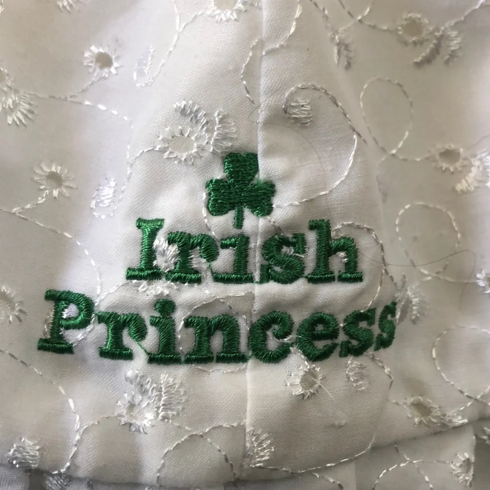 White embroidered lace Sun Hat